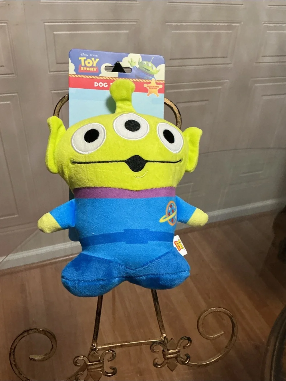 DISNEY DOG TOY STORY PLUSH  LITTLE GREEN MEN LGM ALIEN 8